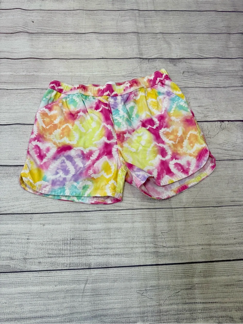 The Children’s Place Girls Size 16 Tie Dye Cotton Pull-On Shorts casual summer